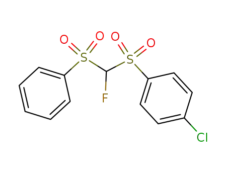 1-chloro-4-(fluoro(phenylsulfonyl)methylsulfonyl)benzene