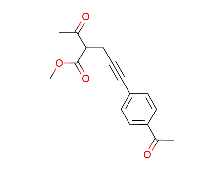 methyl 2-acetyl-5-(4-acetylphenyl)pent-4-ynoate