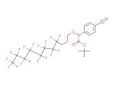 tert-butyl 4-cyanophenyl(3-perfluorooctylpropoxy)carbamate