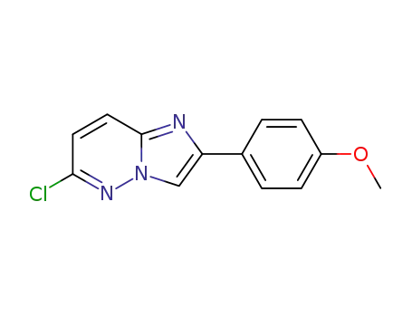 Molecular Structure of 1844-55-9 (6-CHLORO-2-(4-METHOXY-PHENYL)-IMIDAZO[1,2-B]PYRIDAZINE)