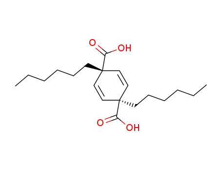 trans-1,4-dihexylcyclohexa-2,5-diene-1,4-dicarboxylic acid