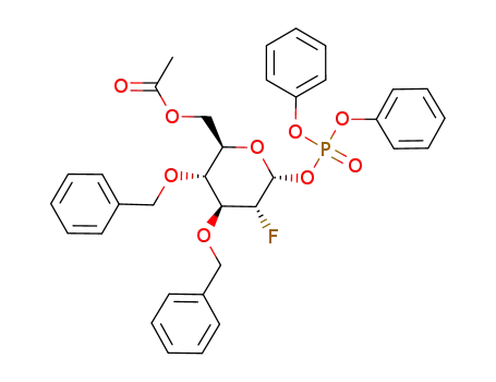 diphenyl 6-O-acetyl-3,4-di-O-benzyl-2-deoxy-2-fluoro-α-D-glucosyl phosphate