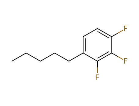 Molecular Structure of 392309-22-7 (Benzene, 1,2,3-trifluoro-4-pentyl-)