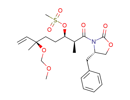 (1R,4R)-1-(1S)-2-[(4S)-4-benzyl-2-oxo-1,3-oxazolan-3-yl]-1-methyl-2-oxoethyl-4-(methoxymethoxy)-4-methyl-5-hexenyl methanesulfonate