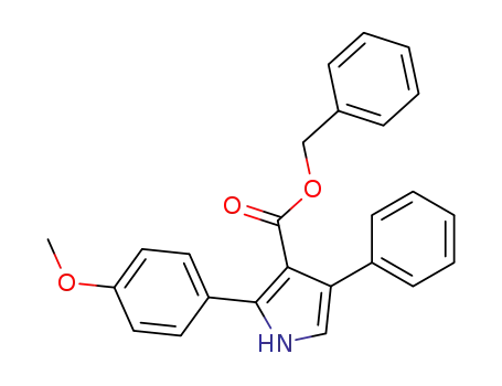 1H-Pyrrole-3-carboxylic acid, 2-(4-methoxyphenyl)-4-phenyl-,
phenylmethyl ester
