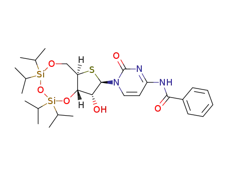 N<sup>4</sup>-benzoyl-1-[3,5-O-(1,1,3,3-tetraisopropyldisiloxane-1,3-diyl)-4-thio-β-D-ribofuranosyl]cytosine