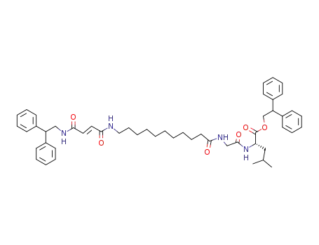(2S)-(2-{11-[3-(2,2-diphenyl-ethylcarbamoyl)-(E)-acryloylamino]-undecanoylamino}-acetylamino)-4-methyl-pentanoic acid 2,2-diphenyl-ethyl ester