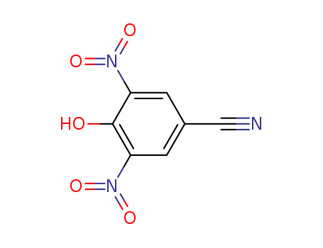 Molecular Structure of 2315-80-2 (Benzonitrile, 4-hydroxy-3,5-dinitro-)