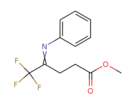Molecular Structure of 914613-27-7 (Methyl 5,5,5-trifluoro-4-(phenylaMino)pent-3-enoate)