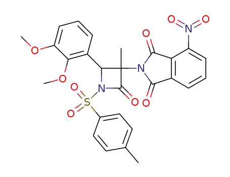 2-[2-(2,3-dimethoxyphenyl)-3-methyl-4-oxo-1-(toluene-4-sulfonyl)-azetidin-3-yl]-4-nitroisoindole-1,3-dione
