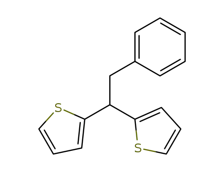 Molecular Structure of 106181-25-3 (Thiophene, 2,2'-(2-phenylethylidene)bis-)