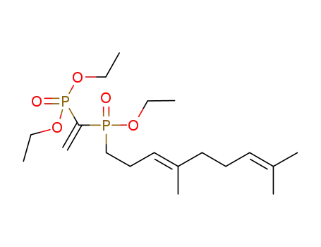 Molecular Structure of 1240313-14-7 ((E)-diethyl 1-((4,8-dimethylnona-3,7-dienyl)(ethoxy)phosphoryl)vinylphosphonate)