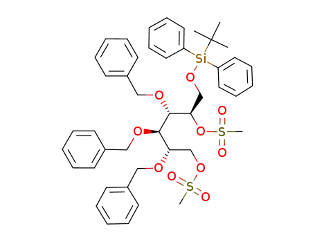 Methanesulfonic acid (1R,2S,3R,4S)-2,3,4-tris-benzyloxy-1-(tert-butyl-diphenyl-silanyloxymethyl)-5-methanesulfonyloxy-pentyl ester