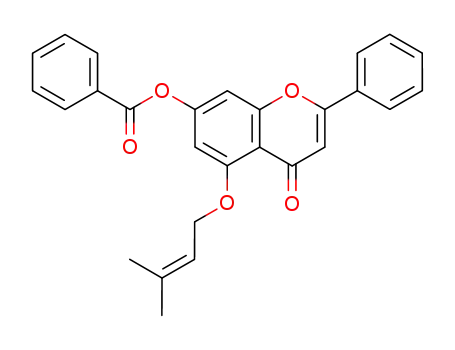7-benzoyl-5-O-prenyl chrysin