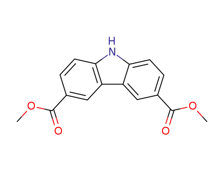 Molecular Structure of 22404-78-0 (dimethyl 9H-carbazole-3,6-dicarboxylate)