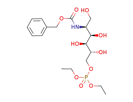 [(1S,2R,3S,4R)-5-(Diethoxy-phosphoryloxy)-2,3,4-trihydroxy-1-hydroxymethyl-pentyl]-carbamic acid benzyl ester