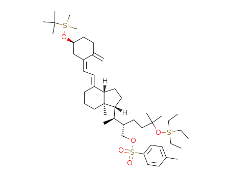 Toluene-4-sulfonic acid (S)-2-((S)-1-{(1R,3aS,7aR)-4-[2-[(S)-5-(tert-butyl-dimethyl-silanyloxy)-2-methylene-cyclohex-(Z)-ylidene]-eth-(E)-ylidene]-7a-methyl-octahydro-inden-1-yl}-ethyl)-5-methyl-5-triethylsilanyloxy-hexyl ester