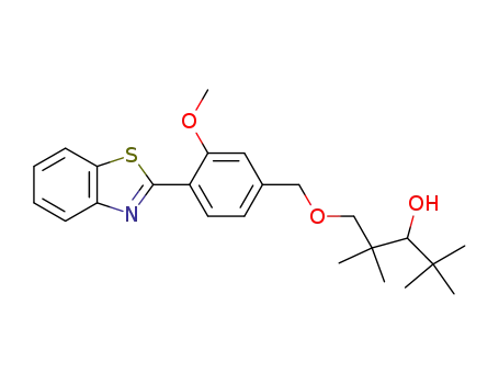 1-[4-(benzothiazol-2-yl)-3-methoxybenzyloxy]-2,2,4,4-tetramethylpentan-3-ol