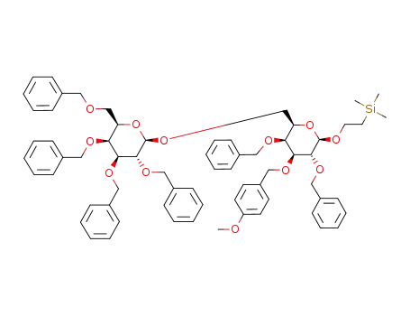 2-(trimethylsilyl)ethyl 2,3,4,6-tetra-O-benzyl-β-D-galactopyranosyl-(1->6)-2,4-di-O-benzyl-3-O-p-methoxybenzyl-β-D-galactopyranoside