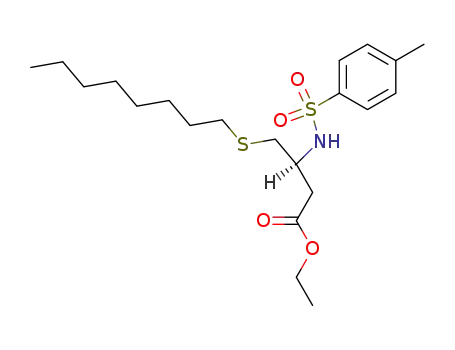 ethyl (+)-(3S)-3-{[(4-methylphenyl)sulfonyl]amino}-4-(octylthio)butanoate