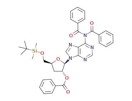 adenosine N,N-dibenzoyl-3'-deoxy-5'-O-tert-butyldimethylsilyl-2'-benzoate