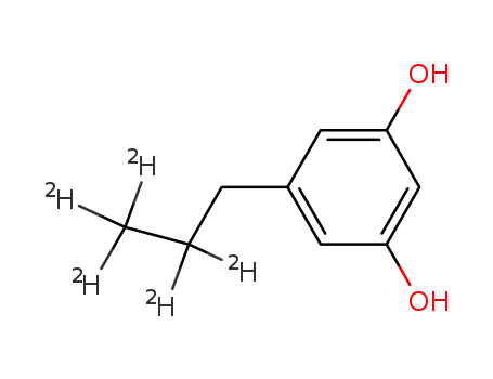 1,3-dihydroxy-5-[2',2',3',3',3'-<sup>(2)</sup>H<sub>5</sub>]propylbenzene