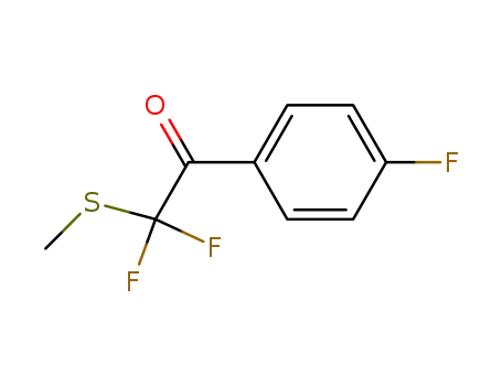 Molecular Structure of 192862-13-8 (Ethanone, 2,2-difluoro-1-(4-fluorophenyl)-2-(methylthio)- (9CI))
