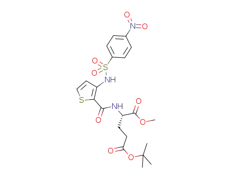 5-tert-butyl-1-methyl ester ((S)-2-{[3-(4-nitro-benzenesulfonylamino)thiophene-2-carbonyl]amino})pentanedioate