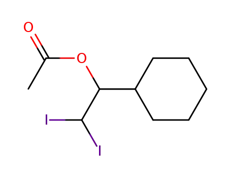 1-cyclohexyl-2,2-diiodoethyl acetate