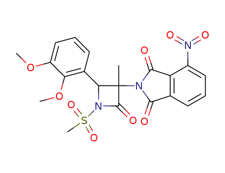 2-[2-(2,3-dimethoxyphenyl)-1-methanesulfonyl-3-methyl-4-oxo-azetidin-3-yl]-4-nitroisoindole-1,3-dione
