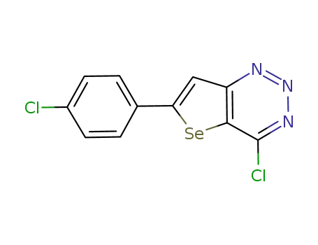 4-chloro-6-(4-chlorophenyl)selenolo[3,2-d][1,2,3]triazine
