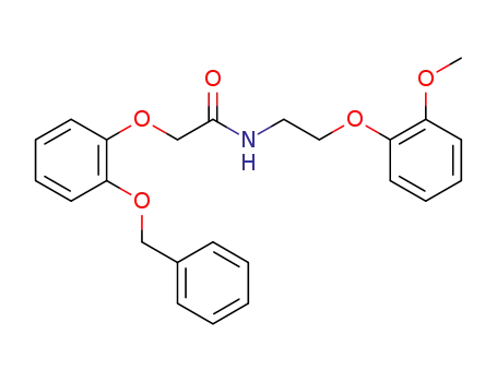 Molecular Structure of 1255188-26-1 (2-(2-(benzyloxy)phenoxy)-N-(2-(2-methoxyphenoxy) ethyl)acetamide)