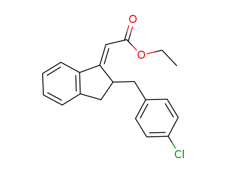 ethyl (E)-2-(2-(4-chlorobenzyl)-2,3-dihydro-1H-inden-1-ylidene)acetate