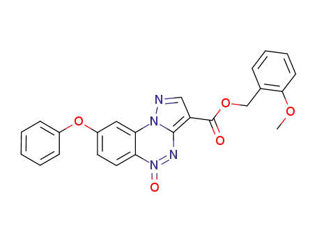3-(2-methoxyphenoxycarbonylmethyl)-8-phenoxypyrazolo[5,1-c][1,2,4]benzotriazine 5-oxide