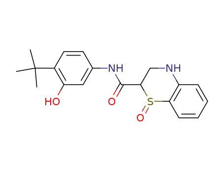 N-(4-tert-butyl-3-hydroxy-phenyl)-1-oxo-3,4-dihydro-2H-benzo[b][1,4]thiazine-2-carboxamide