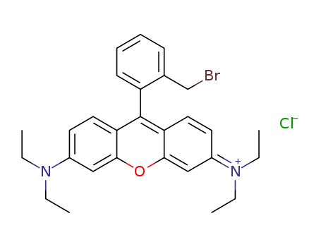 9-(2-bromomethylphenyl)-3,6-bis(diethylamino)-xanthylium chloride