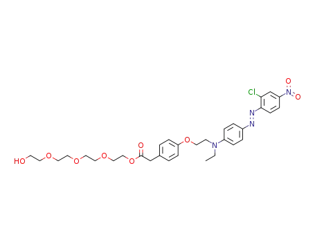 [4-(2-{[4-(2-chloro-4-nitrophenylazo)phenyl]ethylamino}ethoxy)phenyl]acetic acid 2-{2-[2-(2-hydroxyethoxy)ethoxy]ethoxy}ethyl ester