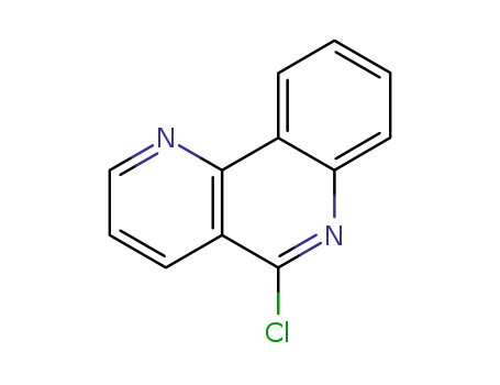 Molecular Structure of 23985-96-8 (Benzo[h]-1,6-naphthyridine, 5-chloro-)