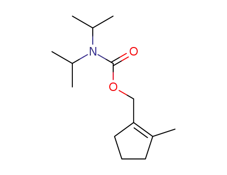 Molecular Structure of 432555-23-2 (Carbamic acid, bis(1-methylethyl)-, (2-methyl-1-cyclopenten-1-yl)methyl
ester)