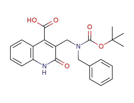 3-[(benzyl-tert-butoxycarbonyl-amino)-methyl]-2-oxo-1,2-dihydro-quinoline-4-carboxylic acid