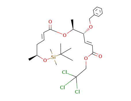 (E)-(4R,5S)-4-Benzyloxy-5-[(E)-(S)-5-(tert-butyl-dimethyl-silanyloxy)-hex-2-enoyloxy]-hex-2-enoic acid 2,2,2-trichloro-ethyl ester