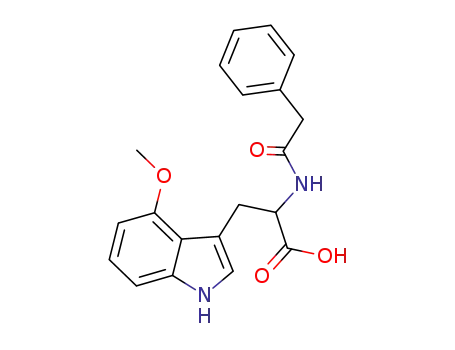 3-(4-methoxy-1H-indol-3-yl)-2-phenylacetylaminopropionic acid