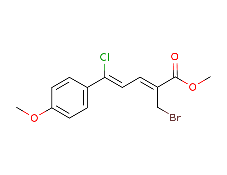 (2Z, 4Z)-Methyl 2-(bromomethyl)-5-chloro-5-(4- methoxyphenyl)penta -2,4-dienoate