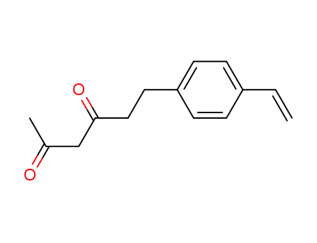 Molecular Structure of 59990-76-0 (2,4-Hexanedione, 6-(4-ethenylphenyl)-)