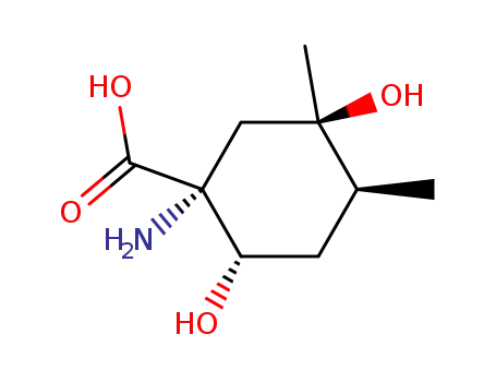 시클로헥산카르복실산, 1-아미노-2,5-디히드록시-4,5-디메틸-, (1R,2S,4R,5S)-rel-(9CI)