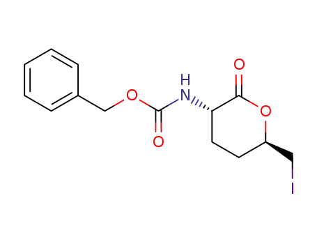 (2S,5R)-2-benzyloxycarbonylamino-5-iodomethyl-δ-valerolactone