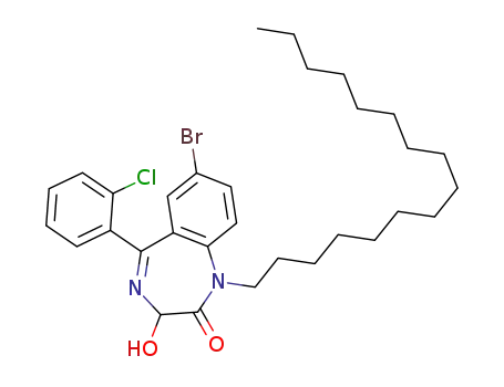 7-bromo-1-cetyl-5-(2-chlorophenyl)-3-hydroxy-1,2-dihydro-3H-1,4-benzodiazepin-2-one