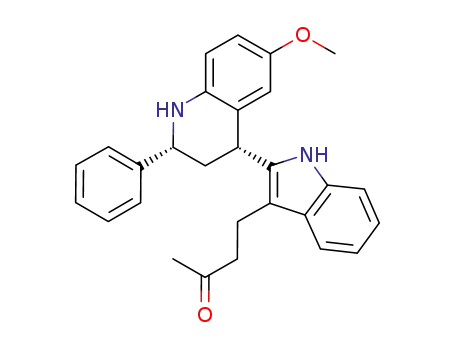 4-(2-((2R,4R)-6-methoxy-2-phenyl-1,2,3,4-tetrahydroquinolin-4-yl)-1H-indol-3-yl)butan-2-one