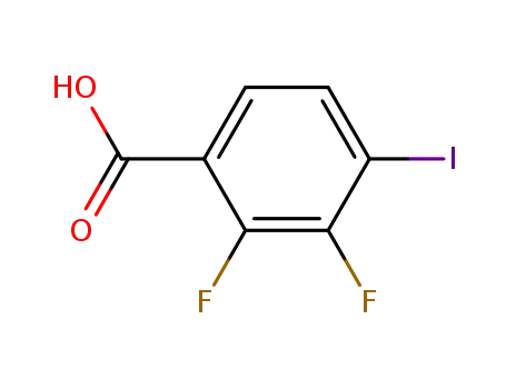 Molecular Structure of 501433-05-2 (4-IODO-2,3-DIFLUOROBENZOIC ACID)