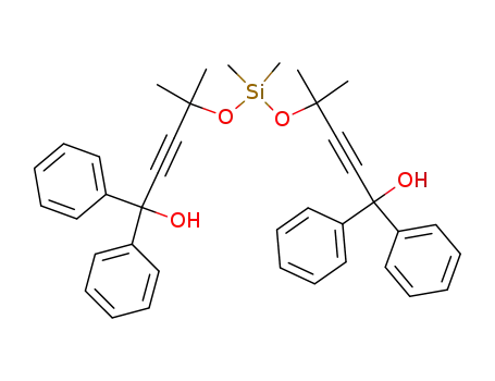 Molecular Structure of 613275-85-7 (1,11-dihydroxy-4,4,6,6,8,8-hexamethyl-1,1,11,11-tetraphenyl-5,7-dioxa-6-silaundeca-2,9-diyne)